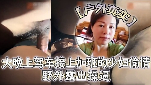 真实户外大晚上驾车接上加班的少妇偷情野外露出操逼