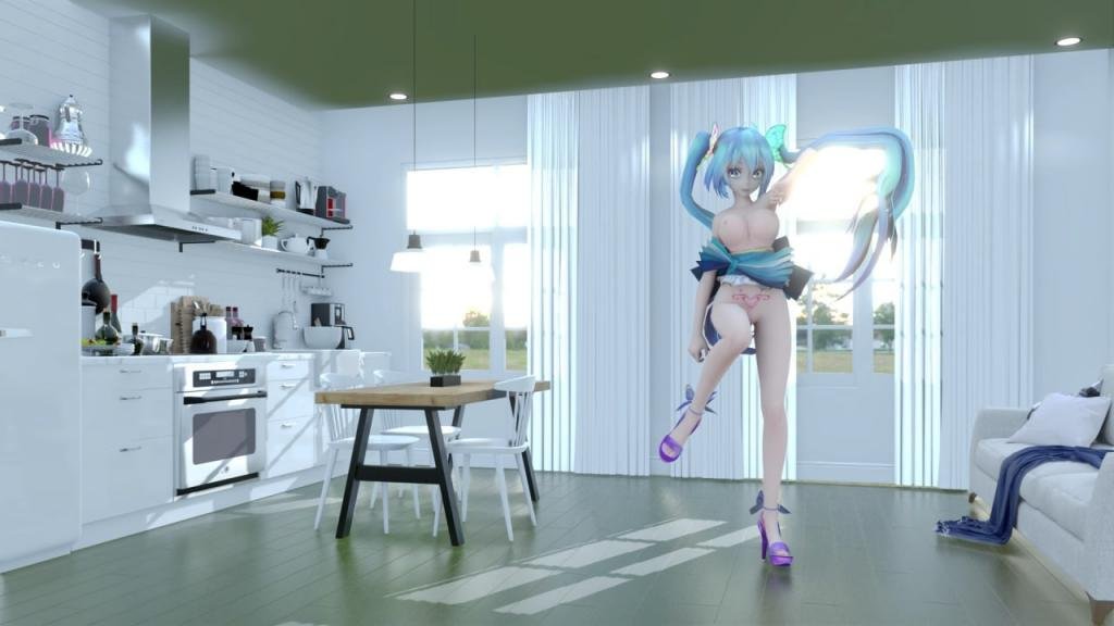 MMD23-001 初音未来被操到淫叫不止！双马尾女神沦陷在巨根抽插下