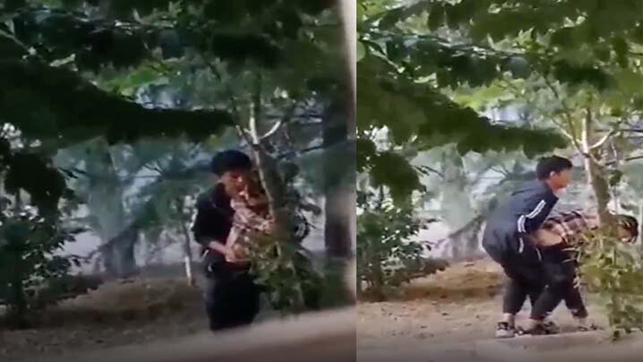 [偷拍] 财经大学树荫野战！情侣当众爆操，宿舍窗台集体偷窥撸管
